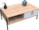 Rectangular Wooden Coffee Table Sonoma L90xW56xH37.6cm