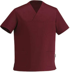 Egochef Leonardo Unisex Medizinische Bluse Burgundisch