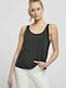 Damen Bluse Ärmellos Schwarz