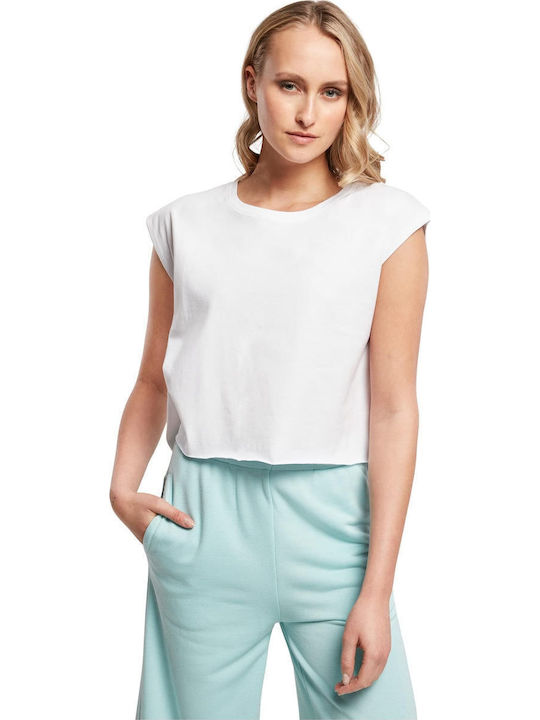 TB4379 Women's Summer Blouse Cotton Sleeveless White