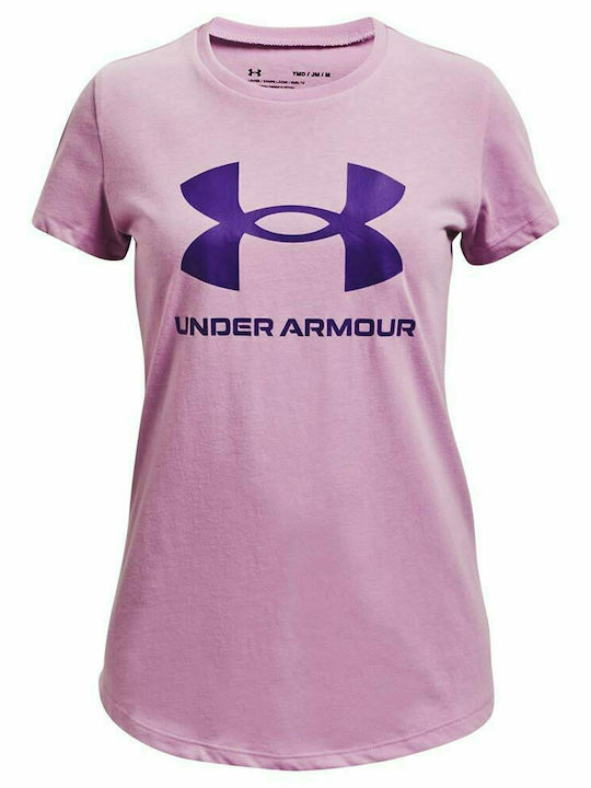 Under Armour Kids' T-shirt Purple Live Sportstyle