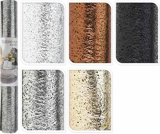JK Home Decoration Weihnachtlich Tischtuch Läufer Kunststoff L40xB18cm. 5τμχ (Μiverse Farben)