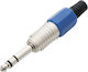 Stecker 6,3mm Klinke Stereo männlich Silber (DM-9361)