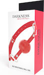 Darkness Breathable Clamp Gag Knebel Red Red D-221194