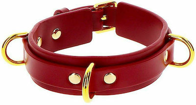 Taboom D-Ring Collar Deluxe Red Red