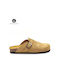 Plakton Leather Anatomic Clogs Tan