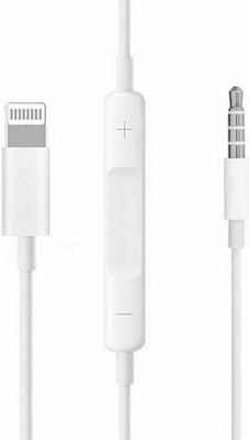 3.5mm to Lightning Cable Λευκό 1m (MH021)