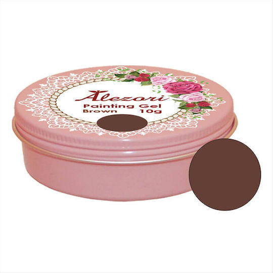 Alezori Nail Art Gel Brown 10gr