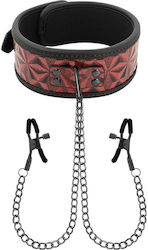 Dream Love BegMe Red Edition Necklace With Chains & Nipples BDSM Kit σε Κόκκινο Χρώμα