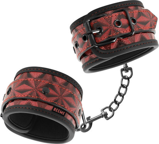 Dream Love BegMe Red Edition Vegan Ankle Cuffs Χειροπέδες σε Κόκκινο Χρώμα