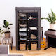 Navaris Fabric Hanging Storage Case For Clothes in Brown Color 2pcs