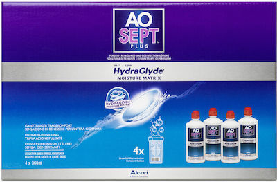 Alcon Aosept Plus HydraGlyde Kontaktlinsenlösung 4x360ml