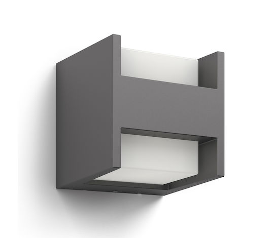 Philips MyGarden Arbour Aplică Exterioară Montată pe Perete LED IP44 4.5W cu Alb Natural Lumină 12.7x13x13εκ.