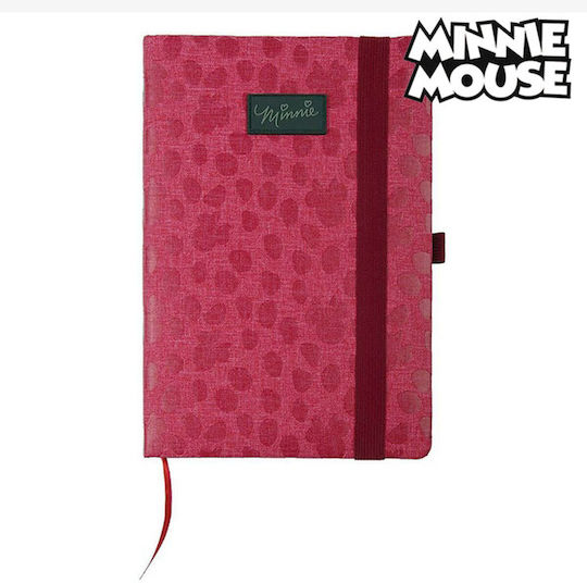 Minnie Mouse Minnie Mouse Тетрадка A5 с Ластик и Калъф за Химикалка Фуксия