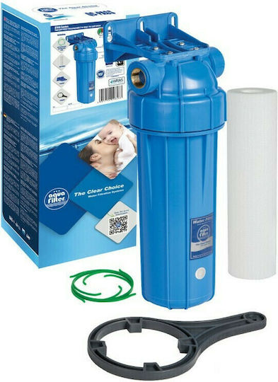 Aqua Filter FHPRN12-B1-AQ Συσκευή Φίλτρου Νερού Κεντρικής Παροχής Μονή ½" με Ανταλλακτικό Φίλτρο Aqua Filter FCPS5 5μm