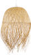 GloboStar Manila Pendant Light Beige Boho Bell with Socket E27 51x51x70cm