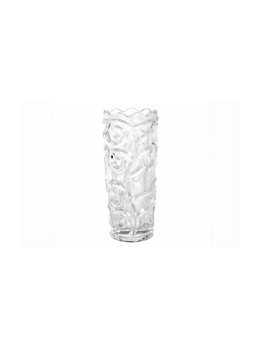 Keskor Vază Decorativă Sticlă Transparent 8x8x19.5cm 1buc