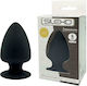 SilexD Premium Silicone Dual Density Thermo Reactive Πρωκτική Σφήνα Small Μαύρη 9cm