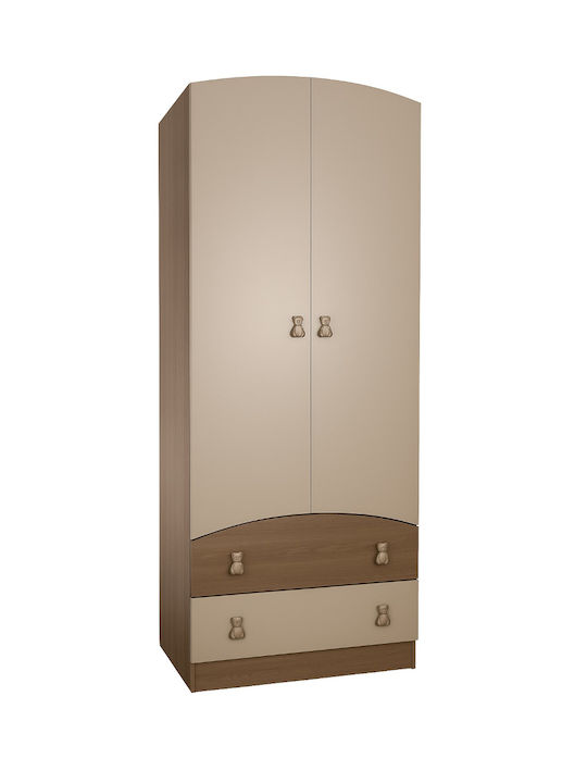 Двойна врата Нтoулάпа с 2 Чекмеджета Birch-Cream 80x54x189см