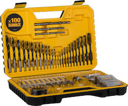 DEWALT Комплект 100 Свредла с Цилиндрична Опашка
