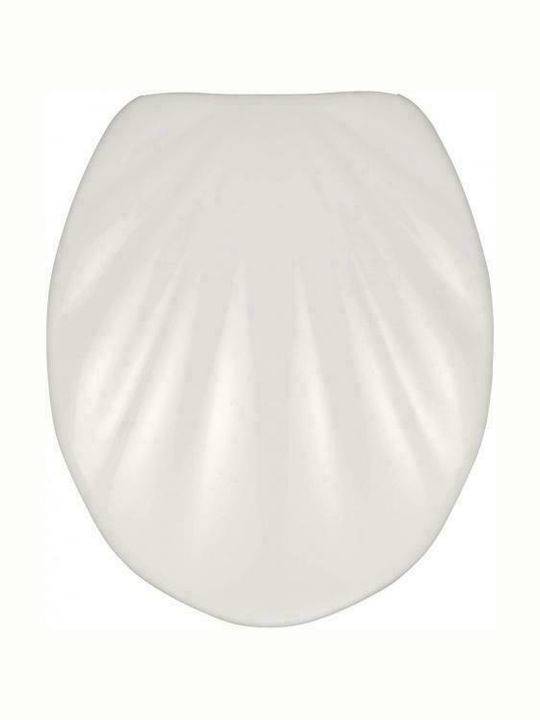 Wenko Premium Καπάκι Λεκάνης Ξύλινο 38x46cm Λευκό