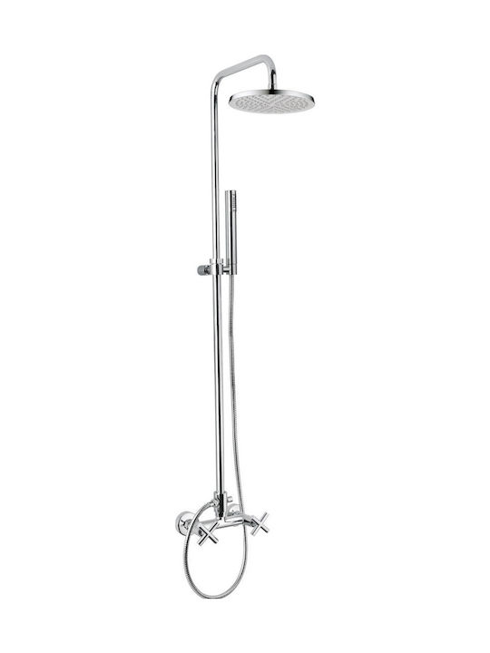 Interflex Rodos Στήλη Ντουζ με Μπαταρία 120cm Α...
