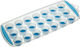 Kitchen Craft Silicone Ice Cube Tray with 21 Blue Slots