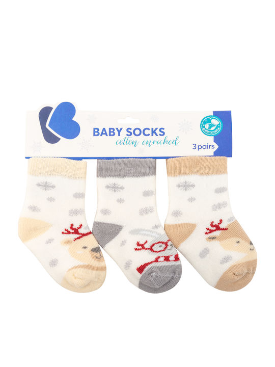 Kikka Boo Kids' Socks Knee-High Polar Christmas Multicolored 3 Pairs