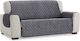 Aithrio Universal Velvet Elastische Abdeckung für Zweisitziges Sofa Grey 1Stück UNIVERSAL-VELVET-C/10-Γκρι-Διθέσιος