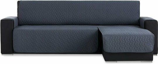 Aithrio Quilt Geo Teflon Waterproof Elastic Cover for Corner Sofa Left Corner Grey 280εκ. 1pcs GEO-QUILT-GONIA-C/10-Γκρι-Αριστερή-280cm