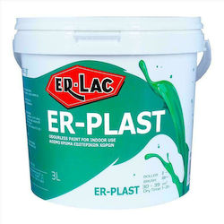 ER-LAC ER-Plast Πλαστικό Χρώμα 107 για Εσωτερική Χρήση Πράσινο 750ml