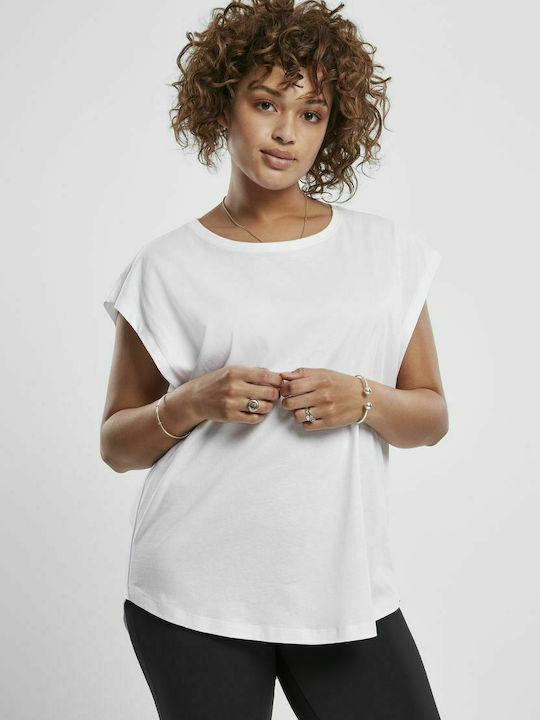 Urban Classics TB3406 Damen T-Shirt Weiß