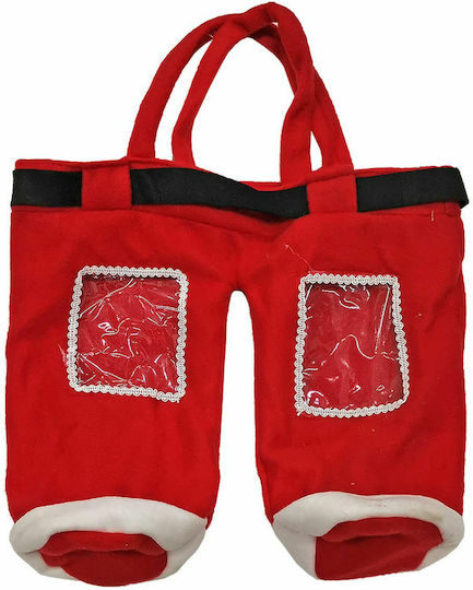 XMASfest Santa Claus Christmas Bag for Gift Red 25x37cm.