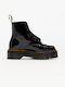 Sinclair Women's Patent Leather Combat Boots Black
