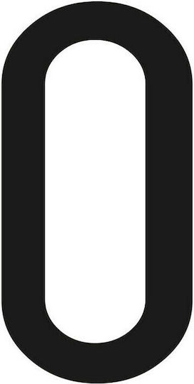 Lampa Car Number Stickers "0" 6 x 3cm in Black Color 1pcs