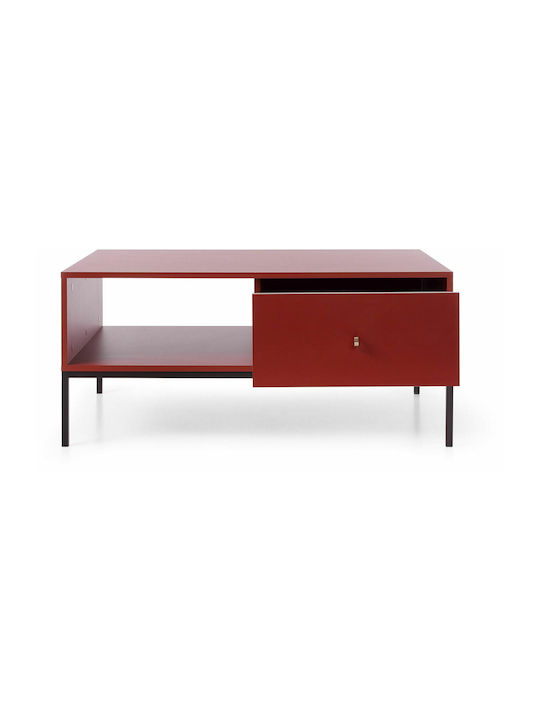 Rectangular Central Coffee Table Mono Wooden wi...