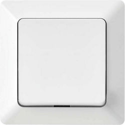 Emos Complete Wall Push Bell Button with Frame White A6100.4