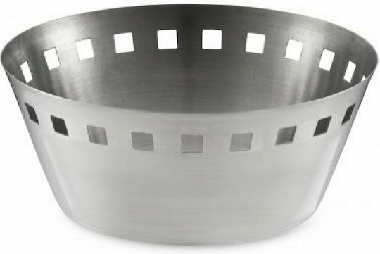 Berkis Καλάθι Ψωμιού Inox σε Ασημί Χρώμα 22x22cm