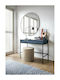 Mono Console Table in Blue Wood & Metal L103.5xW77.6xH50cm