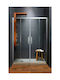 Tema Versus 200 4-Panel Sliding Entry Door Διαχωριστικό Ντουζιέρας με Συρόμενη Πόρτα 140x185cm Clear Glass