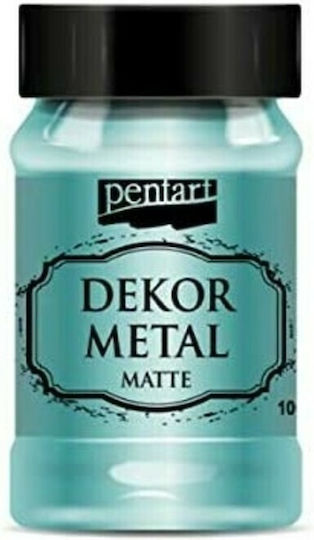 Pentart Dekor Metal Matte Chalk Paint Turquoise 100ml 35203
