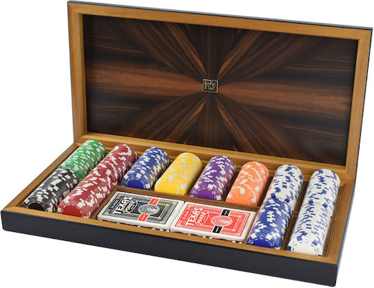 Dal Negro Set 300 Poker Chips 11.5gr in Box with 2 Decks