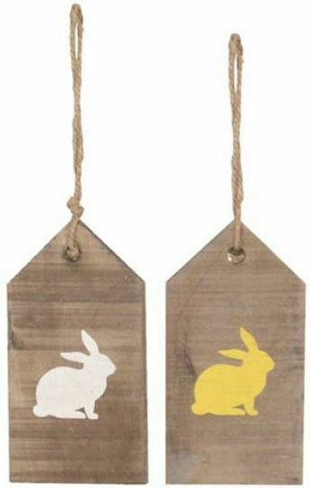 Synchronia Easter Rabbit Wooden 15x8x1.5cm (Various Designs)
