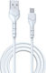 Devia Kintone Series Regular USB 2.0 spre micro USB Cablu Alb 1m (DVCB-351129) 1buc