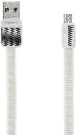 Remax Platinum RC-044m Flat USB 2.0 to micro USB Cable Λευκό 1m (14422)