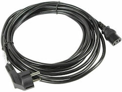 Lanberg IEC C13 - Schuko Kabel 10m Schwarz (CA-C13C-11CC-0100-BK)