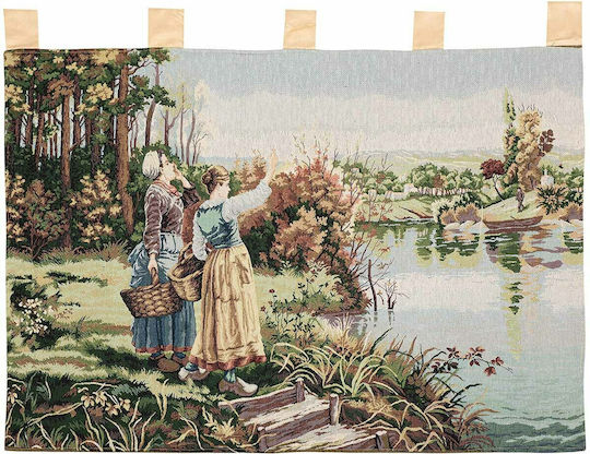 Silk Fashion Decorative Tapestry Ng006 Handmade Multicolour Fabric 130x90cm