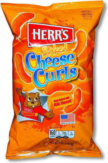 Herr's Gepuffte Snacks Curls aus Mais Käse 198.5gr