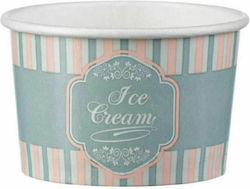 Intertan Set of 50 Paper Ice Cream Bowls with Capacity 118ml
