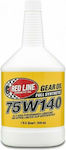 Red Line Βαλβολίνη για Σασμάν Αυτοκινήτου GL-5 Gear Oil 75W-140 0.946lt